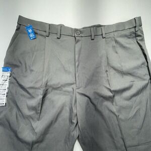 Haggar Cool 18 Pro Pants‎ 46x29 Classic Fit Pleated NEW